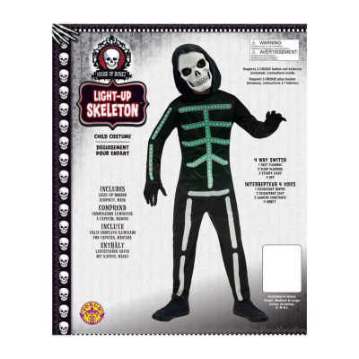 Boys Light-Up Skeleton 4-pc. Costume