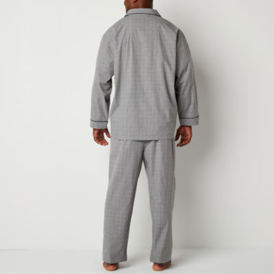 Stafford Mens Big Long Sleeve 2-pc. Pant Pajama Set