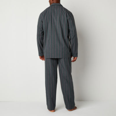Stafford Mens Long Sleeve 2-pc. Big Pajama Sets