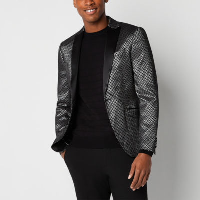 Calvin Klein Men's Slim-Fit Wool Woven Herringbone Sport Coat