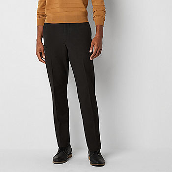 JF J.Ferrar Mens Slim Fit Flat Front Pant, Color: Brown Twill - JCPenney