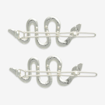 Mixit Halloween Silver Tone Snake 2-pc. Bobby Pin