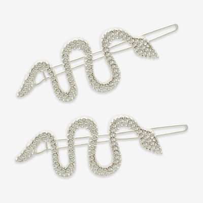 Mixit Halloween Silver Tone Snake 2-pc. Bobby Pin