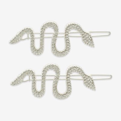 Mixit Halloween Silver Tone Snake 2-pc. Bobby Pin