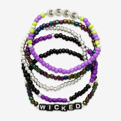 Mixit Halloween Wicked 5-pc. Glass 6 1/2 Inch Bracelet Set