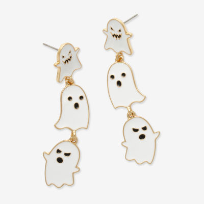 Mixit Halloween Ghost Linear Drop Earrings