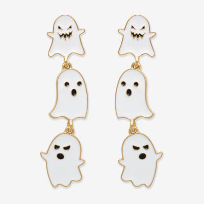 Mixit Halloween Ghost Linear Drop Earrings