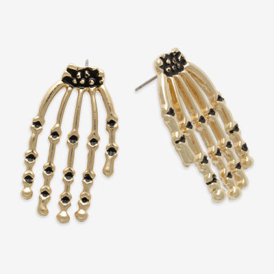 Mixit Halloween Skeleton Hand Drop Earrings