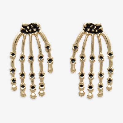 Mixit Halloween Skeleton Hand Drop Earrings