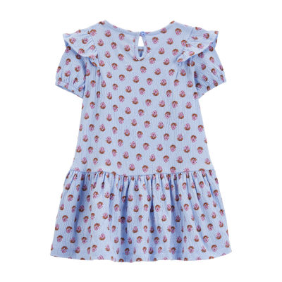 Carter's Toddler Girls Short Sleeve Fitted A-Line Dress