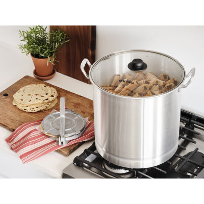 Vasconia 32-qt. Steamer and Tamale Pot with Glass Lid, Color