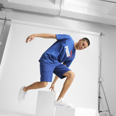 PUMA Mens Crew Neck Short Sleeve Regular Fit Graphic T-Shirt