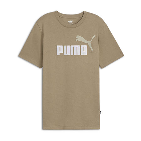 PUMA Mens Crew Neck Short Sleeve Graphic T-Shirt, X-large, Beige