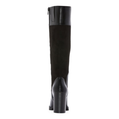 a.n.a Womens Raspin Stacked Heel Dress Boots