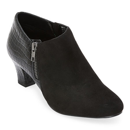 east 5th Womens Larue Block Heel Booties, 9 Wide, Black