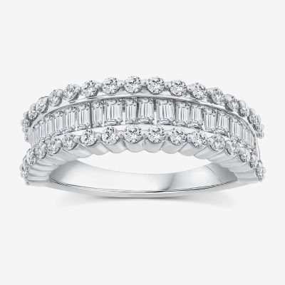 7MM 1 1/2 CT. T.W. Natural White Diamond 14K White Gold Anniversary Band