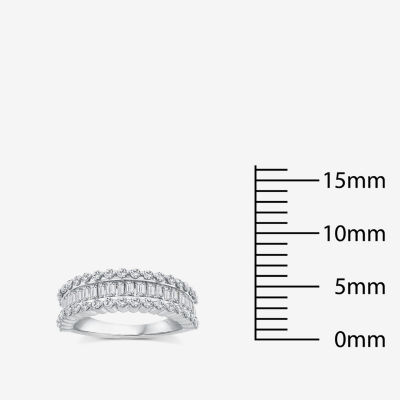 7MM 1 1/2 CT. T.W. Natural White Diamond 14K White Gold Anniversary Band