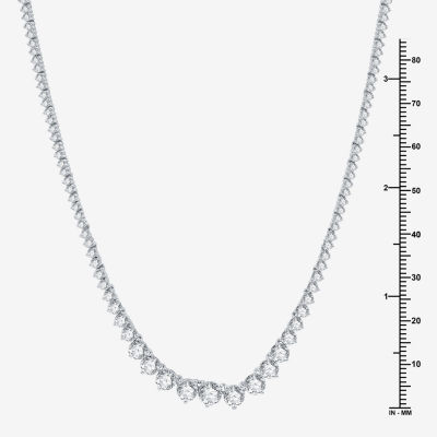 8 CT.T.W. (H-I / I1) Womens Lab Grown White Diamond 10K or 14K White or Yellow Gold Tennis Necklace