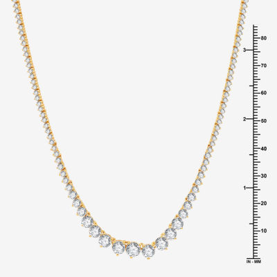 CT.T.W. (H-I / I1) Womens Lab Grown Diamond Tennis Necklace Gold