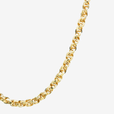 Made in Italy 10K Gold Inch Hollow Link Chain Necklace