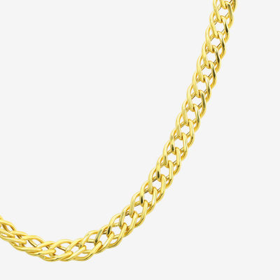 Made in Italy 10K Gold 20 Inch Hollow Curb Chain Necklace