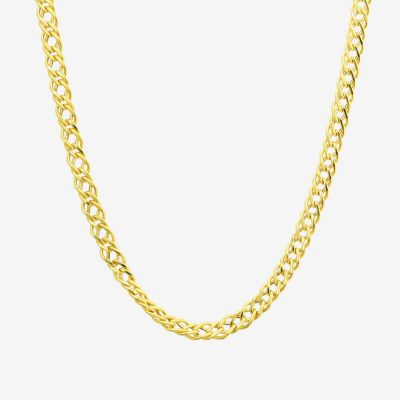 Made in Italy 10K Gold 20 Inch Hollow Curb Chain Necklace