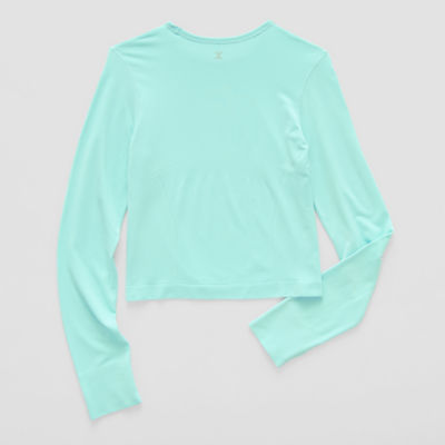 Xersion Little & Big Girls Crew Neck Long Sleeve T-Shirt