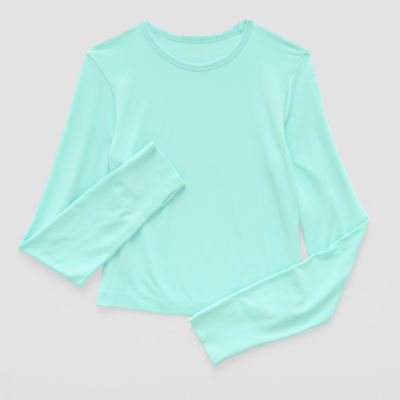 Xersion Little & Big Girls Crew Neck Long Sleeve T-Shirt