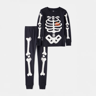Carter's Halloween Little & Big Kid Boys Rib Round Neck Long Sleeve 2-pc. Pajama Sets