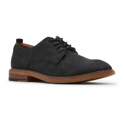 Steve Madden Madden Earnest Mens Round Oxford Shoes, Color: Black