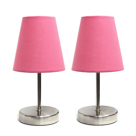 All The Rages Simple Designs Table Lamp, One Size, Pink