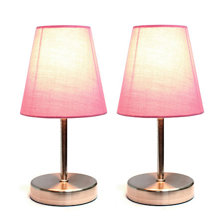 All The Rages Simple Designs Table Lamp, One Size, Pink