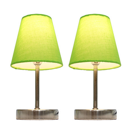 All The Rages Simple Designs Table Lamp, One Size, Green