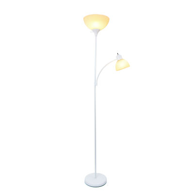 Simple Designs Floor Lamp with Reading Light