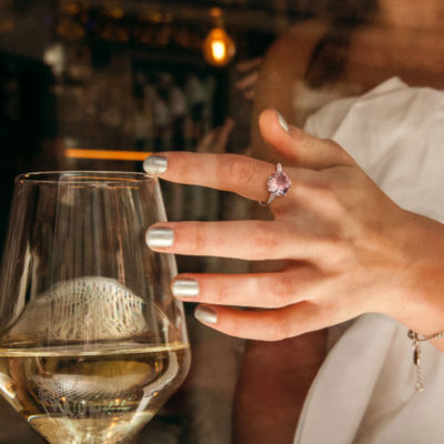 Pink Morganite 14K Gold Engagement Ring