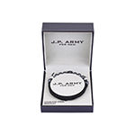 J.P. Army Men's Jewelry Stainless Steel 8 1/2 Inch Bead Beaded Bracelet