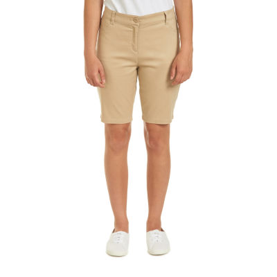 IZOD Knit Womens Mid Rise Slim Pant-Juniors, Color: Khaki - JCPenney