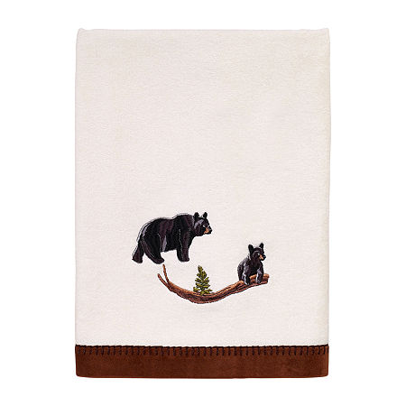 Avanti Black Bear Lodge Bath Towel, One Size, Beige