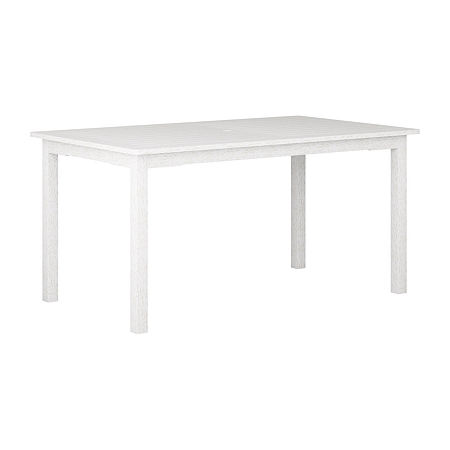 Miramar Patio Collection Dining Table, One Size, White