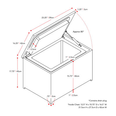 Corliving Parksville Contemporary Patio Cooler