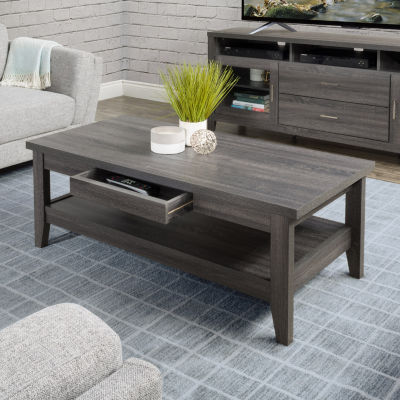 Corliving Hollywood Storage 2-Drawer Coffee Table