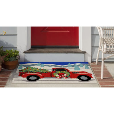 Liora Manne Frontporch Joy Ride Hand Tufted Rectangular Rugs & Floor Coverings Washable Indoor Outdoor Accent