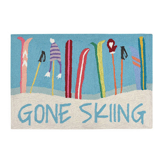 Liora Manne Frontporch Gone Skiing Indoor/OutdoorRug