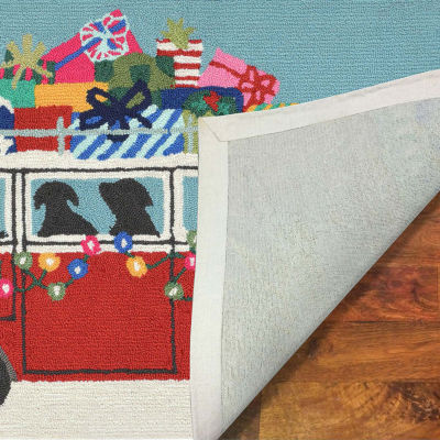 Liora Manne Frontporch Happy Howlidays Indoor/Outdoor Rug