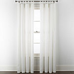 Linden Street Hillcrest 3-Ways To Hang Light-Filtering Rod Pocket Back Tab Top Single Curtain Panel