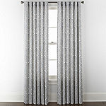 Linden Street Naturals Print 3-Ways To Hang Light-Filtering Rod Pocket Back Tab Top Single Curtain Panel
