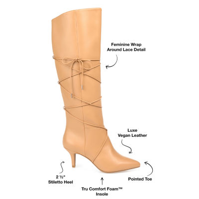 Journee Collection Womens Kaavia Stiletto Heel Riding Boots