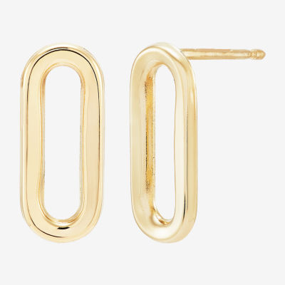 14K Gold 13.8mm Stud Earrings