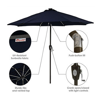 Patio Umbrella, Color: Dark Blue - JCPenney