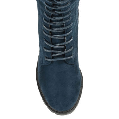 Journee Collection Womens Jenicca Wide Calf Stacked Heel Dress Boots